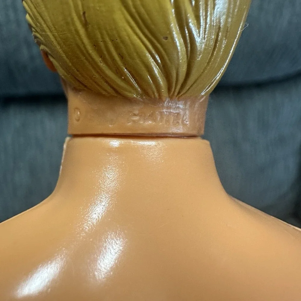 Vintage Mattel Ken Twist 'N Turn TNT Molded Hair Doll Malaysia Bent Arms Tan